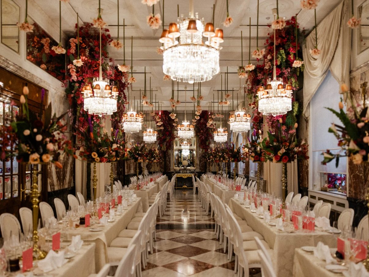 The marble hall (Marmorsaal) at Hotel Sacher Vienna
