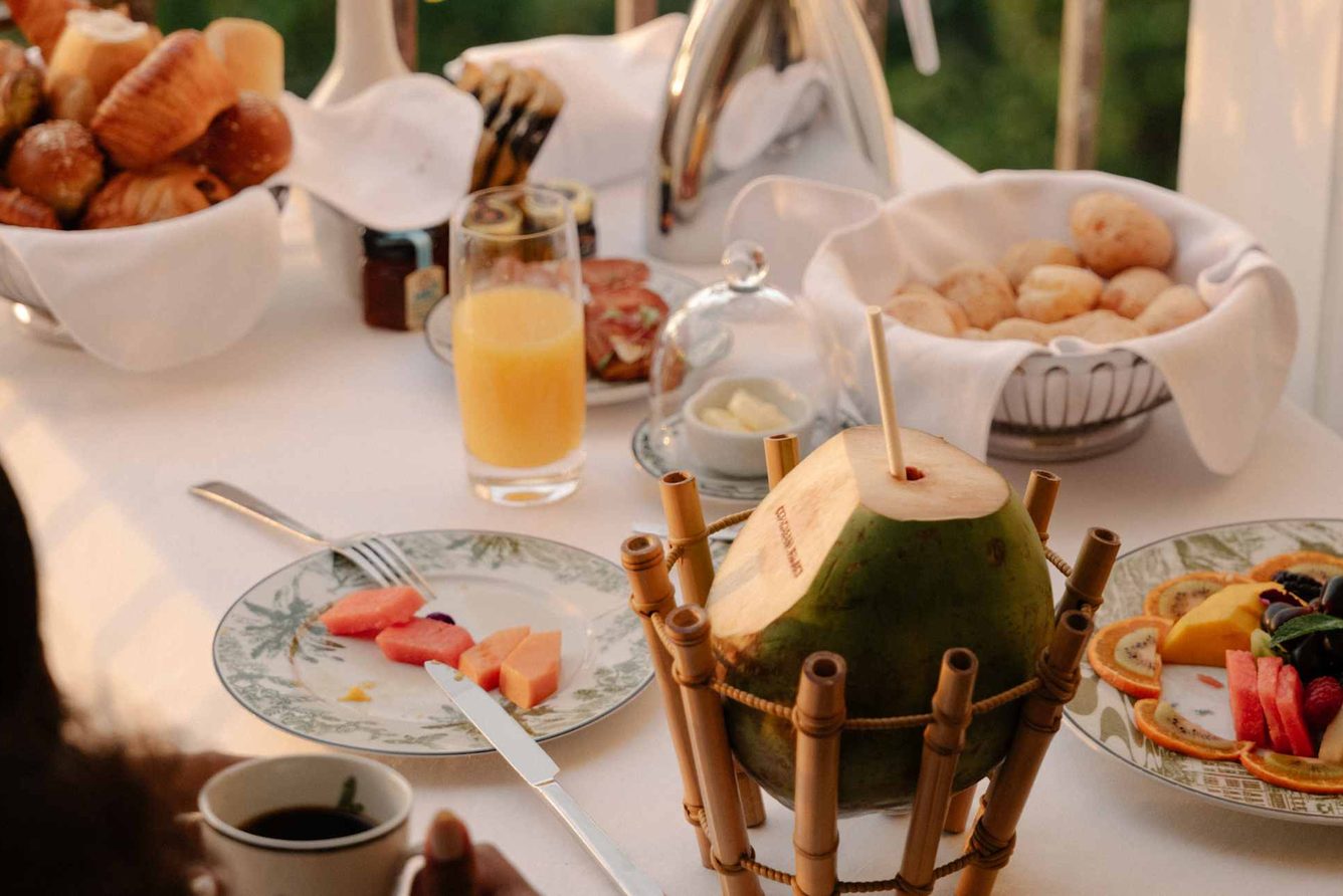 Room-service dining at Copacabana Palace, Rio de Janeiro