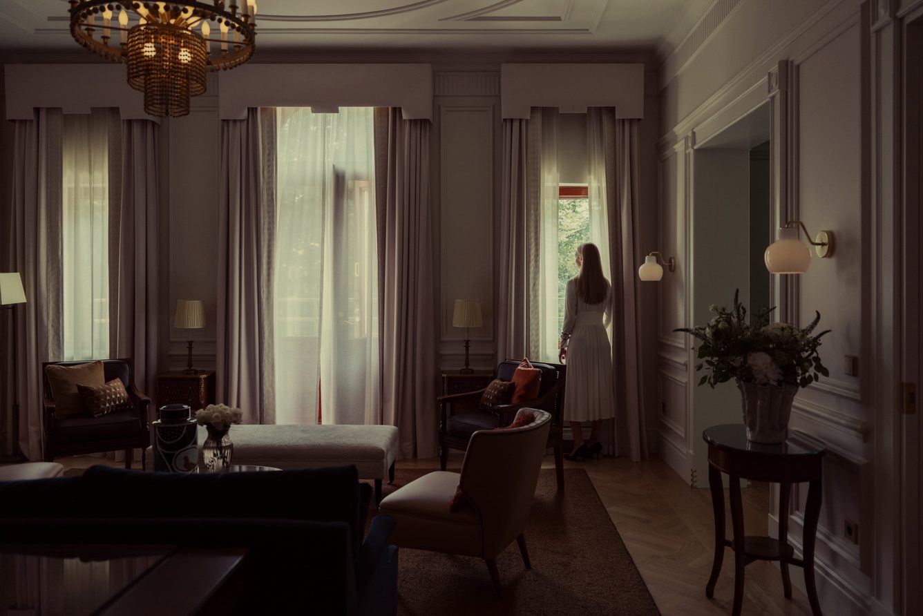 A suite sitting room at Hotel Kämp, Helsinki
