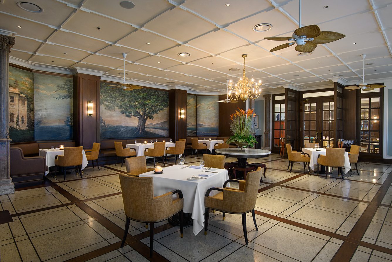 The Java Tree restaurant in the Heritage Wing of the Eastern & Oriental Hotel