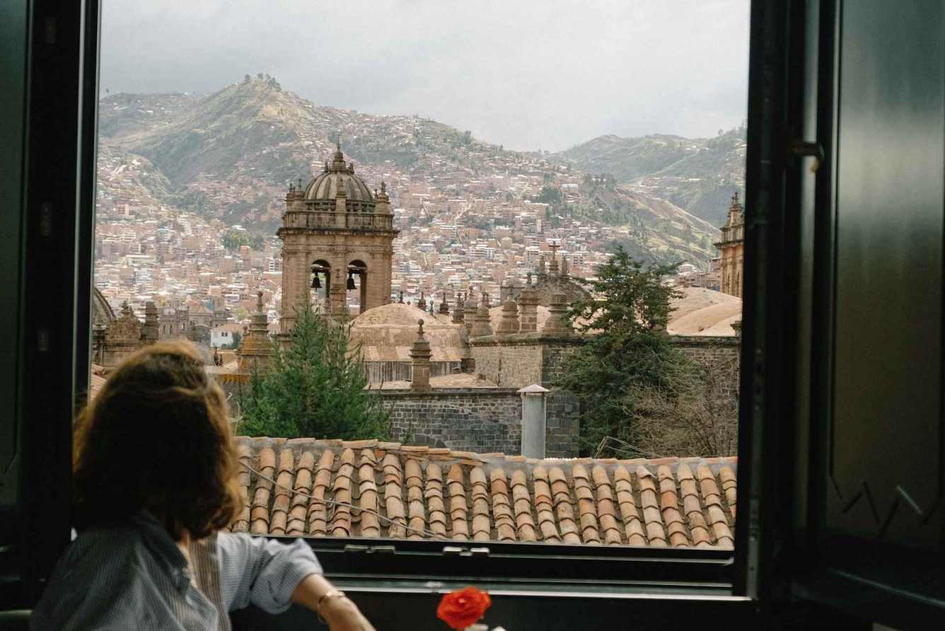 Looking out from a Monasterio suite over Cusco's rooftops
